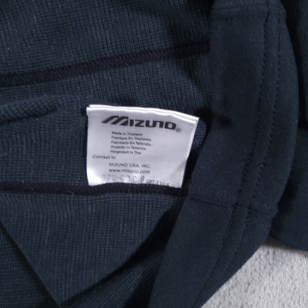 Mizuno Breath Thermo Mock Neck Top Mens XXL Black Long Sleeve Baseball - Picture 7 of 11